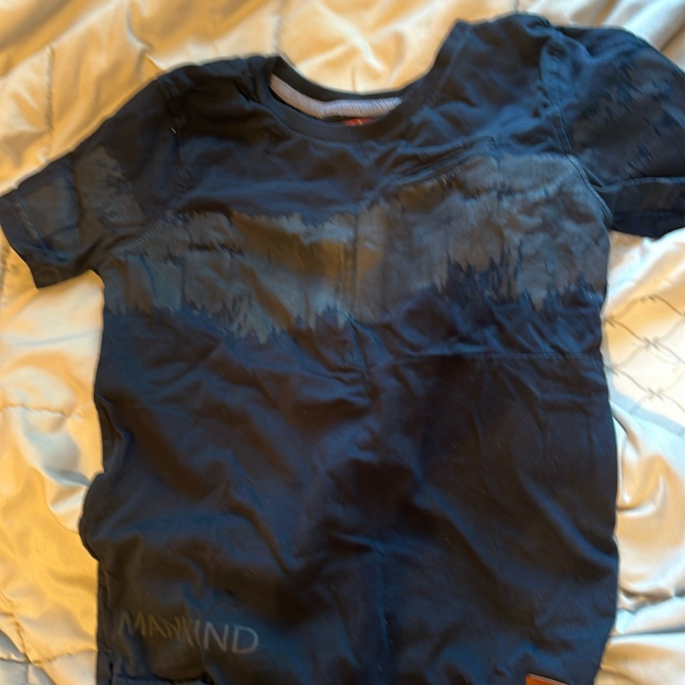74AMK Grey & Navy Boys  Short-sleeve T-Shirt size 6